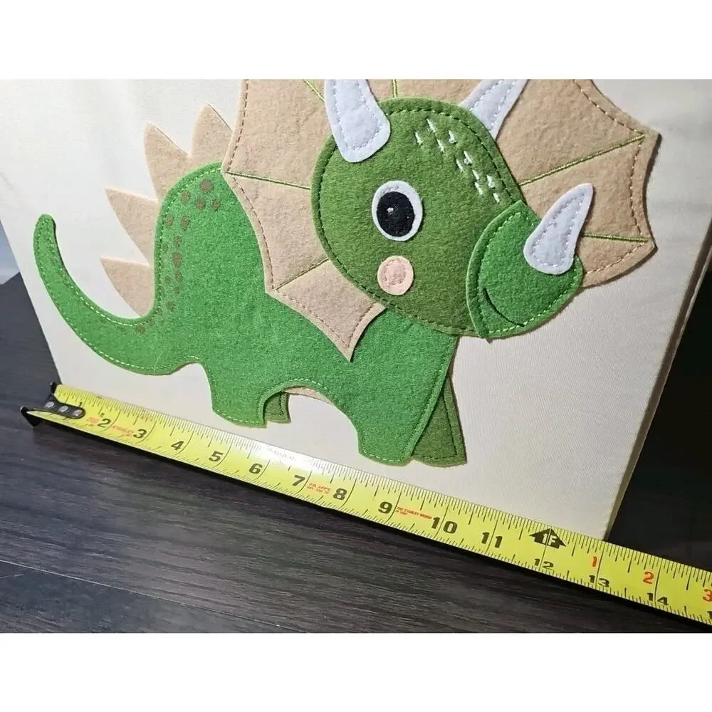 Foldable Dinosaur Cube Storage Bin Fabric Toy Box Organizer Kids Play Room